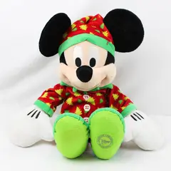 Disney Mickey Mouse 15in Collectible Plush Christmas Tree Pajamas