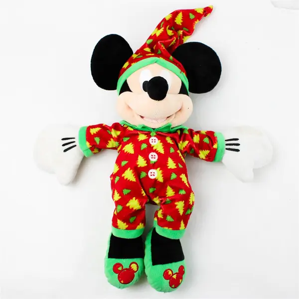 Disney Mickey Mouse 15in Collectible Plush Christmas Tree Pajamas