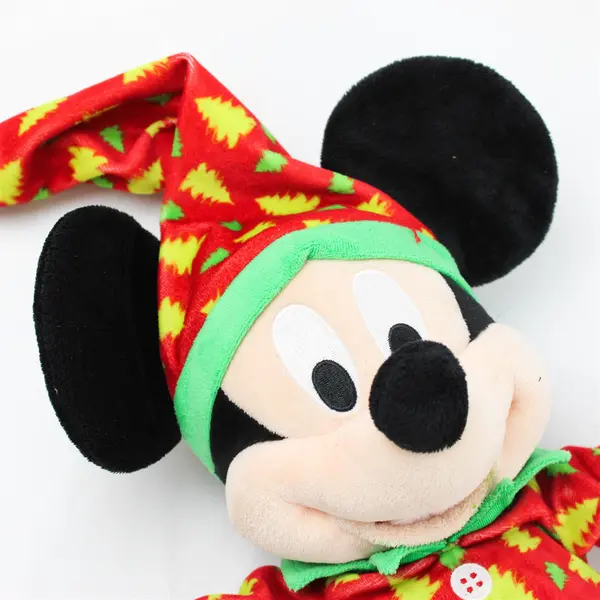 Disney Mickey Mouse 15in Collectible Plush Christmas Tree Pajamas