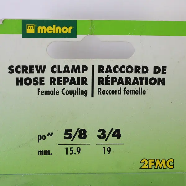 Melnor Female Hose Repair Connector Fits 5/8" & 3/4" Compact Durable