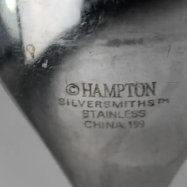 Lot of 4 Hampton Silversmiths Marguerite Pattern SS Oval Soup Spoons 7.75" Good