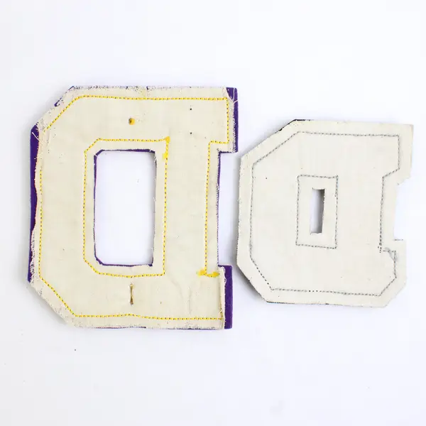 Lot of 4 Vintage Letterman Varsity Felt Patches "D" 