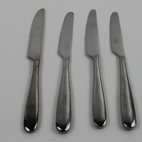 Lot of 4 Hampton Silversmiths Marguerite Pattern SS Dinner Knives 9" Good