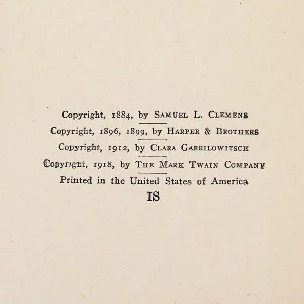 Antique 1918 The Adventures of Huckleberry Finn by Mark Twain Hardcover Good