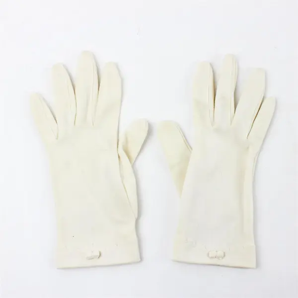 Vintage White Dress Gloves 8in Ladies Bridal Formal Costume
