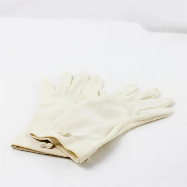 Vintage White Dress Gloves 8in Ladies Bridal Formal Costume