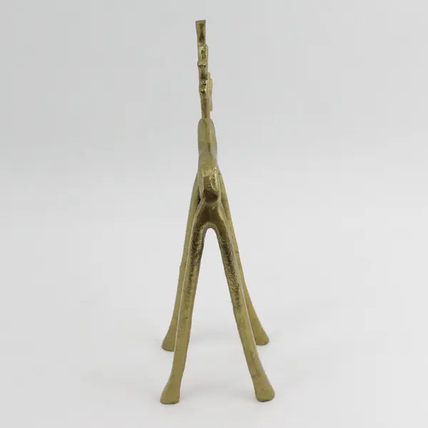 34th & Pine Gold Metal Reindeer Table Mantle Or Shelf Decoration