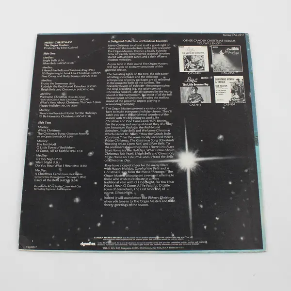 Merry Christmas! The Organ Masters, 12" Vinyl Record