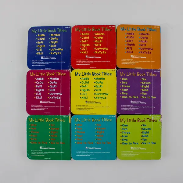 My Little Library of ABC's Set of 9 Board Books Early Readers