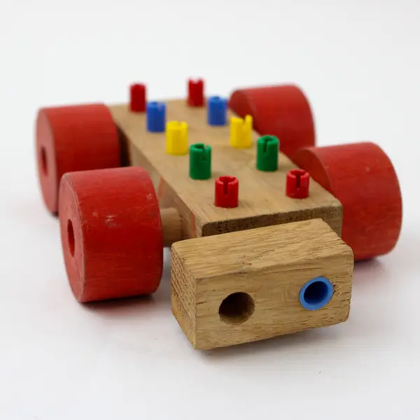 Lot of 20 Wooden Blocks Preschool Stacking Building Blocks