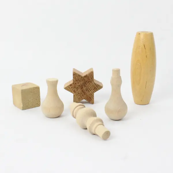 Lot of 25 Wooden Blocks Preschool Stacking Building Blocks