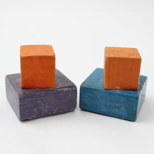 Lot of 29 Wooden Blocks Preschool Stacking Building Blocks