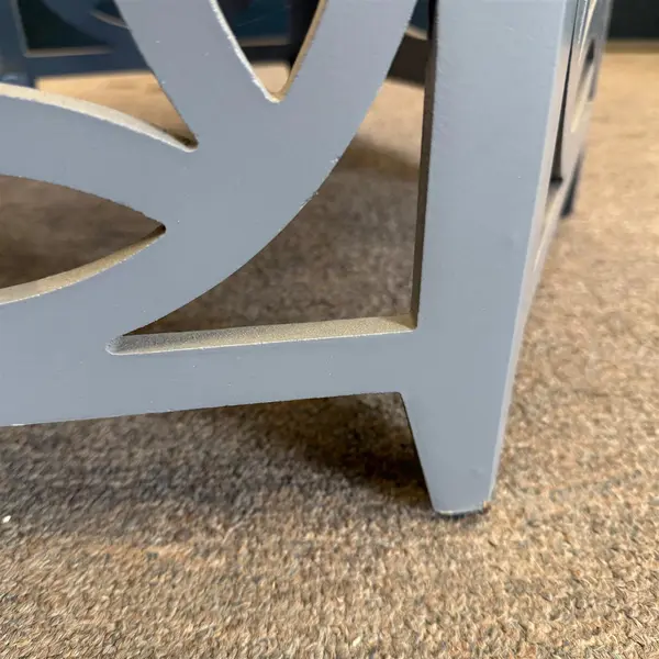 Safavieh Natanya Blue/Gray Hexagon Side Table Lattice Design- Local Pickup Only