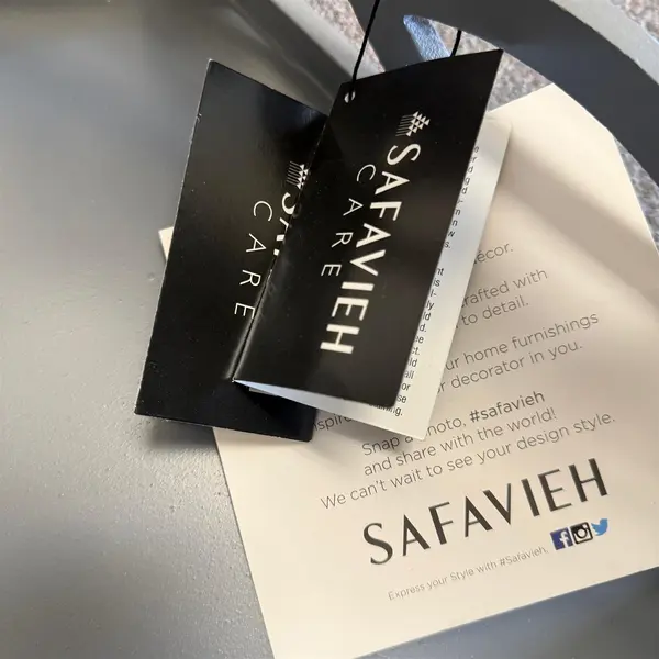 Safavieh Natanya Blue/Gray Hexagon Side Table Lattice Design- Local Pickup Only