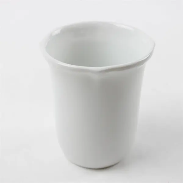 White Porcelain Utensil Holder Cup Kitchen Counter Crock Organizer