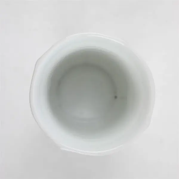 White Porcelain Utensil Holder Cup Kitchen Counter Crock Organizer