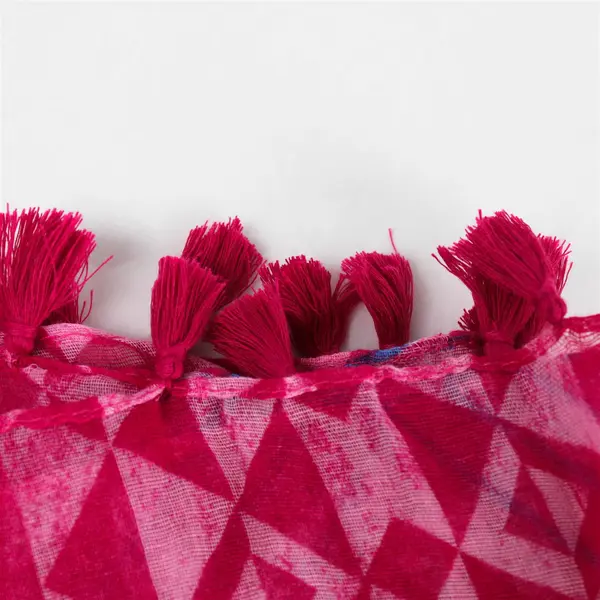 Rikka Pink Geometric Scarf New with Tags Lightweight Women's