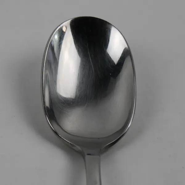 Lot of 6 Oneida Silver Chandler Glossy 18/10 SS Oval Soup Spoons 7.25" Good