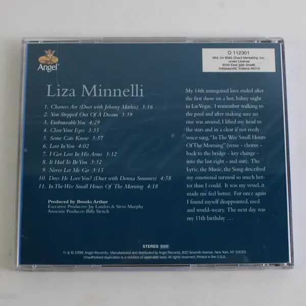 Gently CD by Liza Minnelli, 1996