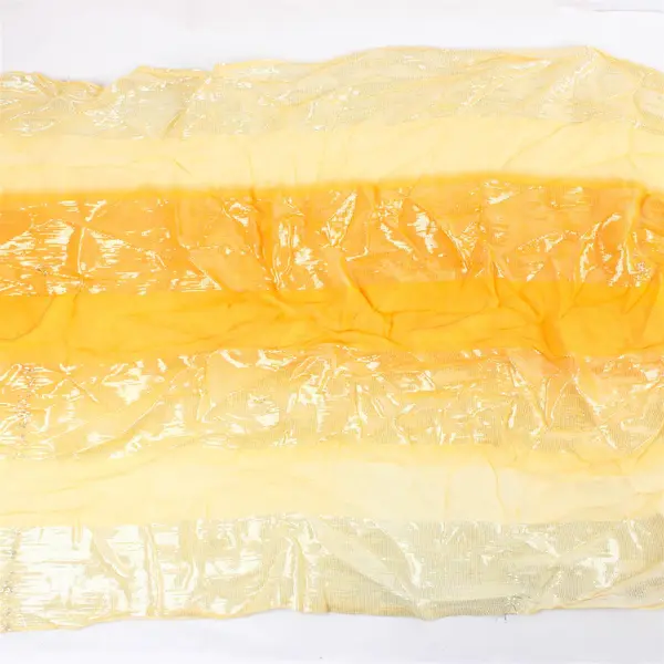 Yellow Shimmery Fringe Scarf 54 x 18 in Lightweight Wrap