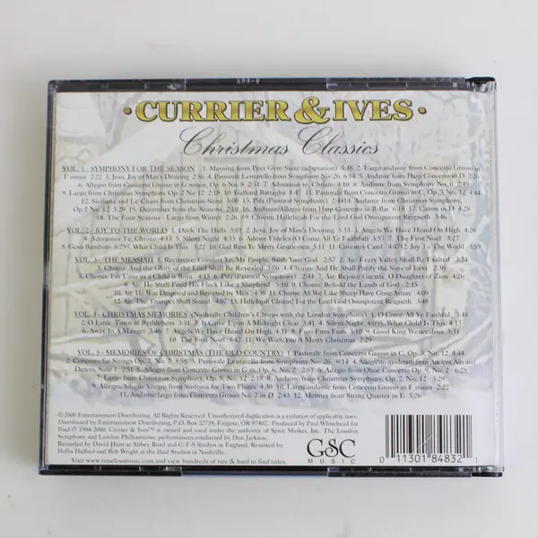 Christmas Classics 5 CD Set -Currier & Ives w/The London Symphony & Philharmonic
