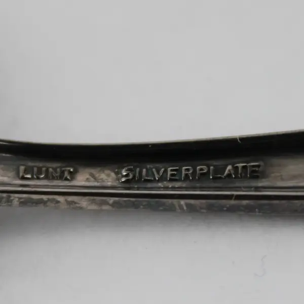 LUNT Printed Unknown Pattern (Silverplate) Flatware Baby Fork 4.5" Long