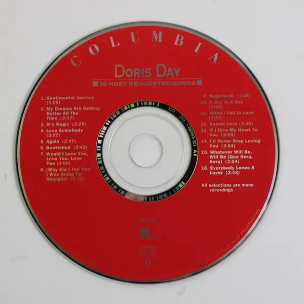 16 Most Requested Songs CD by Doris Day 1992, #CK 48987 