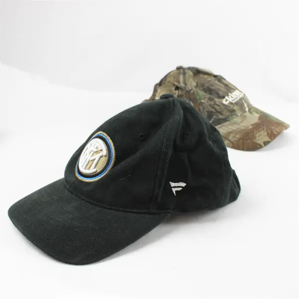 Lot of 3 Men's Caps 2 Adjustable 1 Fixed Camouflage Inter Milan