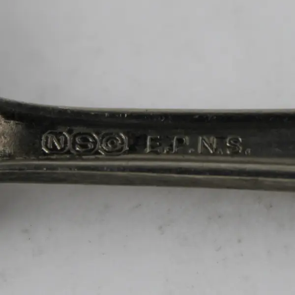 NSO EP NS Printed Unknown Pattern (Silverplate) Flatware Baby Fork 4.25" Long