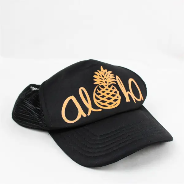 Lot of 3 Adjustable Hats - Black Aloha Baseball Cap + OSU & Geico Visors