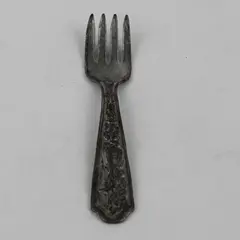 Unbranded Little Bo Peep Pattern Flatware Alphabet Baby Fork 4.25" Long