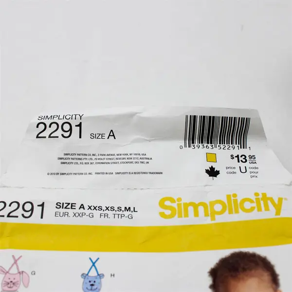 Uncut Simplicity Sewing Pattern 2291 Babies Pants Skirt Bib Bodysuit Size: XXS-L