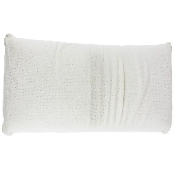Serta Foam Solid White Color Queen Sized Pillow With Matching Cover 16" x 31"