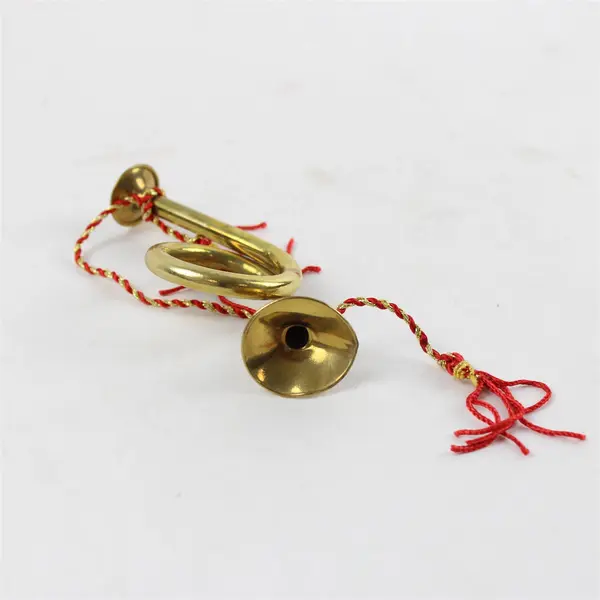 Lot of 6 French Horn Ornaments Musical Holiday Crafts DIY