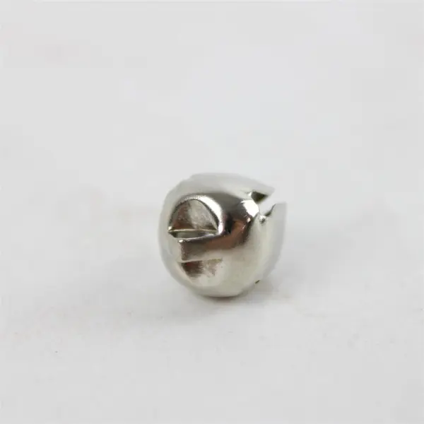 Lot of 15 Silver Jingle Bells & 2 Green Christmas Lights for Crafts