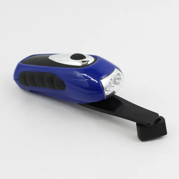 Cobalt Blue Emergency Wind Up Flashlight