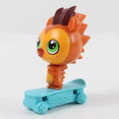 2012 McDonald's Littlest Pet Shop Russell Hedgehog on Skateboard Toy