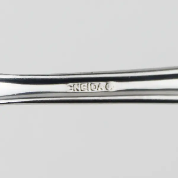 Lot of 7 Oneida Silver Satin Sand Dune Pattern Stainless Salad Forks 6.75" Good
