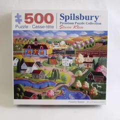 Spilsbury 500-Pc. Country Station Jigsaw Puzzle, 18"x24" Complete