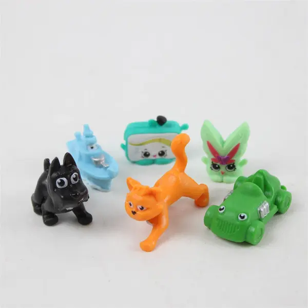 Lot of 6 Miniature Toys 4 Junior Monopoly Replacement Pieces & 2 Shopkins