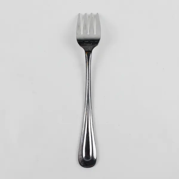 Oneida Silver Satin Sand Dune Pattern Stainless Large Salad Fork 7.25" Good