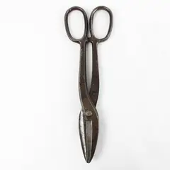 Pair Vintage Tin Snips 12in Patina Metal Cutting Tools