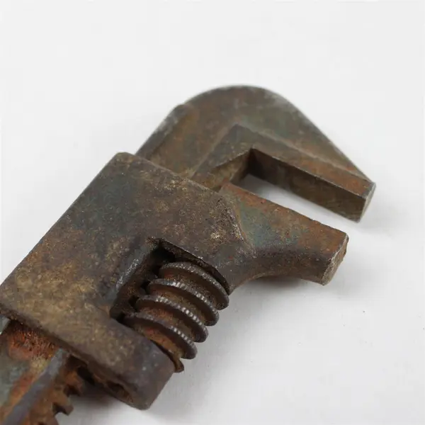 Vintage Adjustable Monkey Wrench 9in Antique Solid Metal Collectible