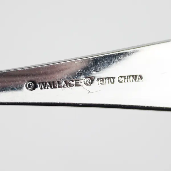 Wallace Silver Summerset Pattern 18/10 Stainless Oval Soup Spoon 7"