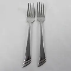 Set of 2 Oneida Stanza Stainless Steel Flatware Forks
