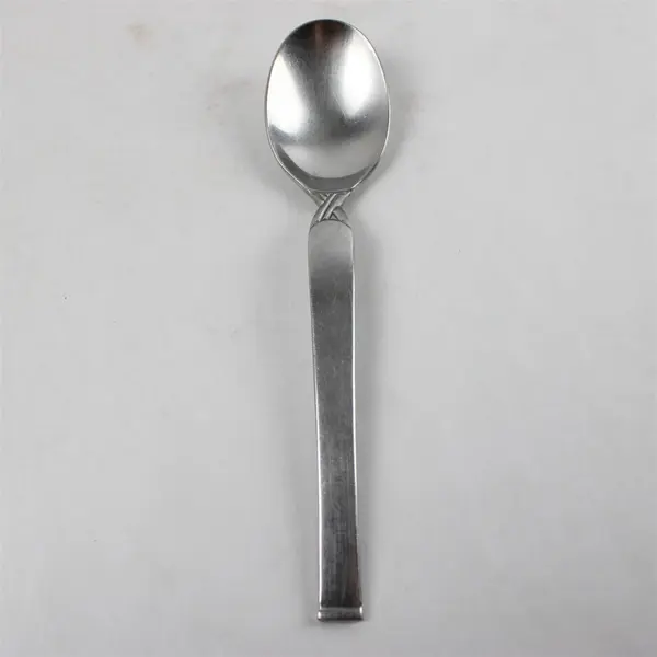 Set of 2 Oneida Simplicity Stainless Oval Soup Spoons