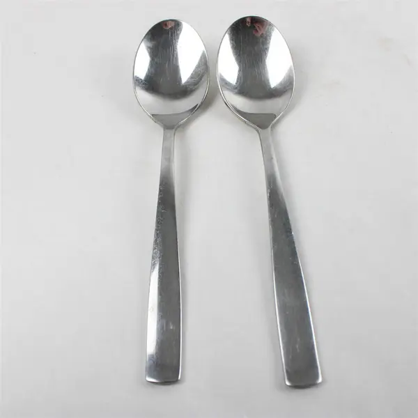 Set of 2 Oneida Strauss Stainless Serving Tablespoons 7.5in 