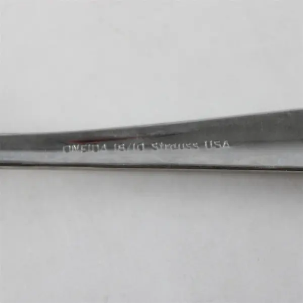 Set of 2 Oneida Strauss Stainless Serving Tablespoons 7.5in 
