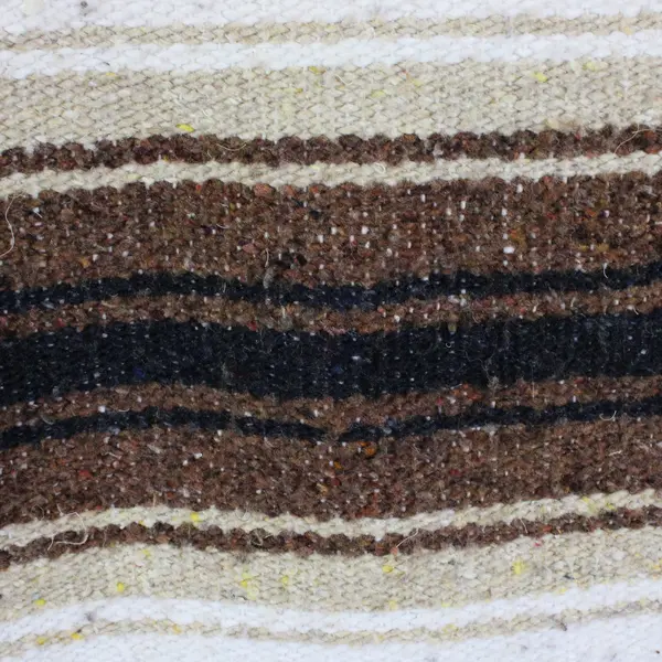 Haywin Textile Products Inc Brown/White/Black Falsa Mexican Blanket 51" x 74.5"