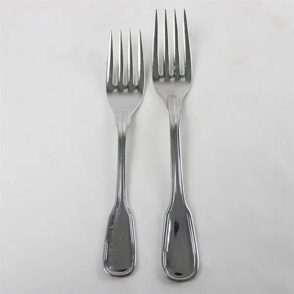 Lot of 2 Oneida Saumur Stainless Forks Dinner & Salad